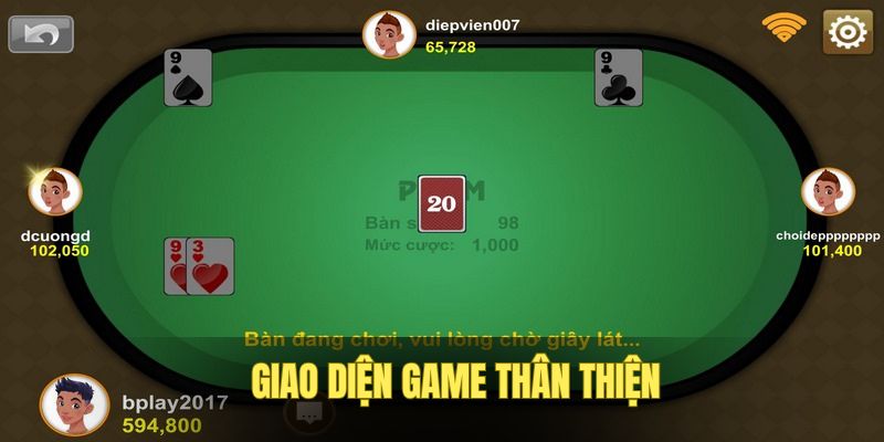 Phỏm Miền Nam - Cùng Nohu90 Cập Nhật Luật Lệ Và Hướng Dẫn Chơi 6 Giao diện đánh bài online thân thiện, dễ chơi